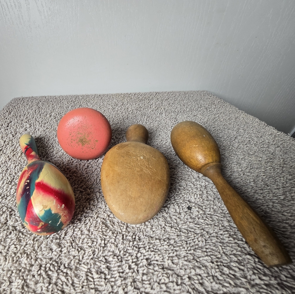 Vintage Four Wooden Sock Darners - Picture 7 of 9